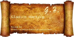 Gladics Hartvig névjegykártya